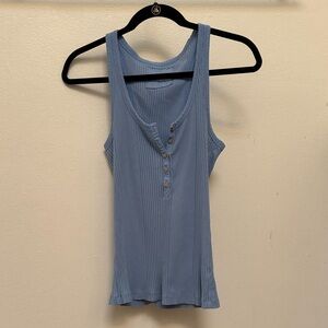 Aerie Blue Ribbed Tank Top